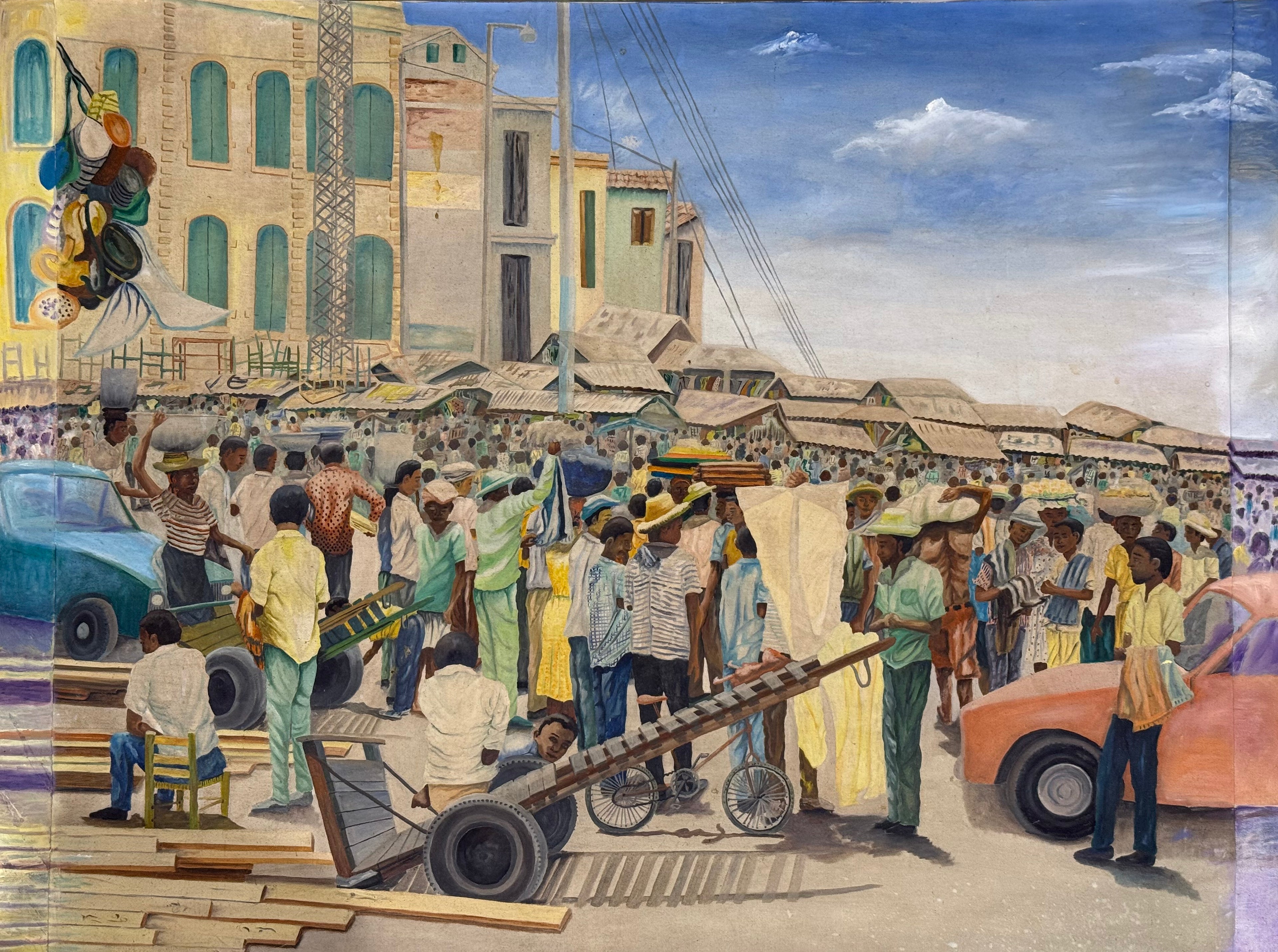 A Market in the Middle of The Street