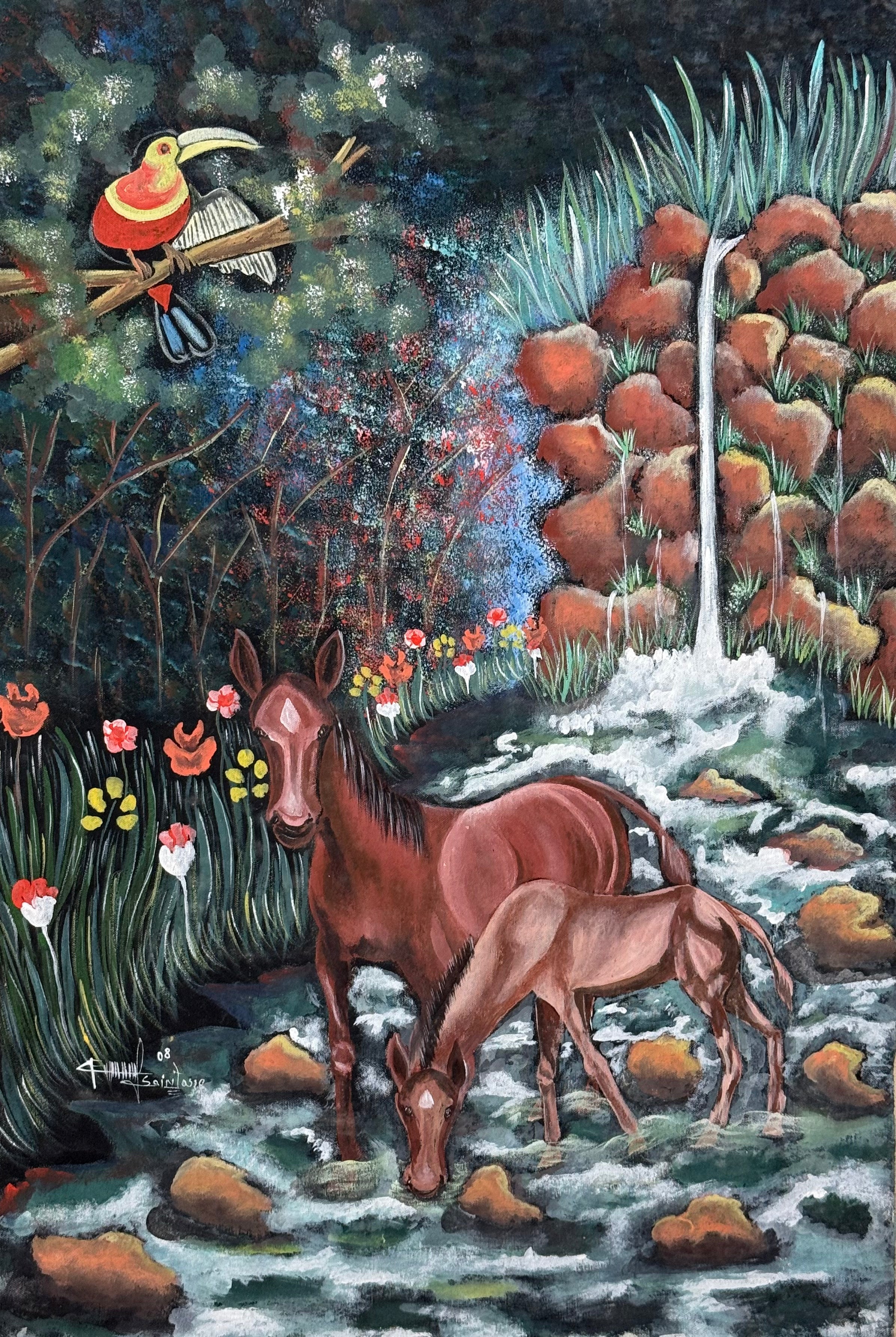 Dialogue Between the Bird and the Horses