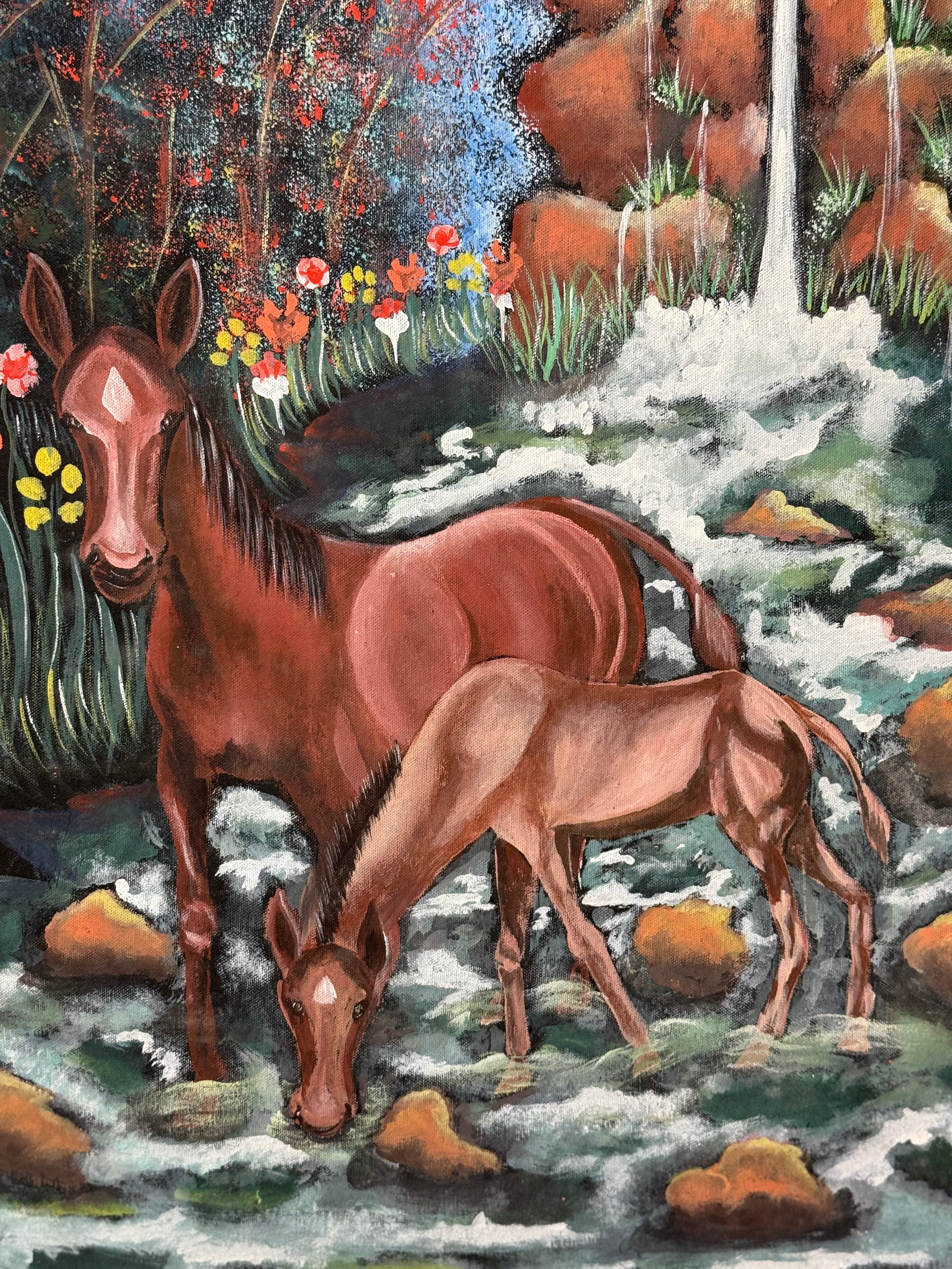 Dialogue Between the Bird and the Horses