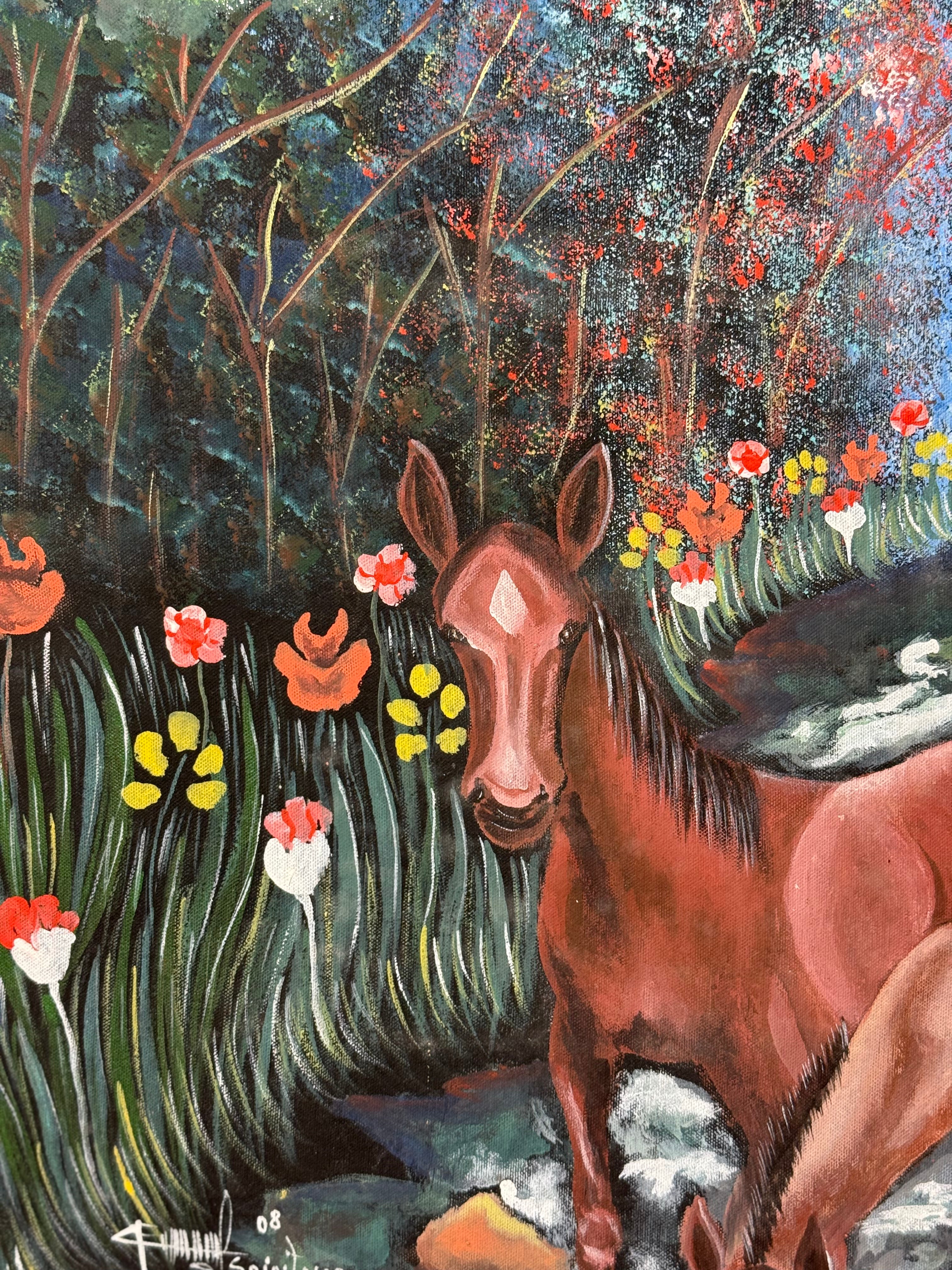 Dialogue Between the Bird and the Horses