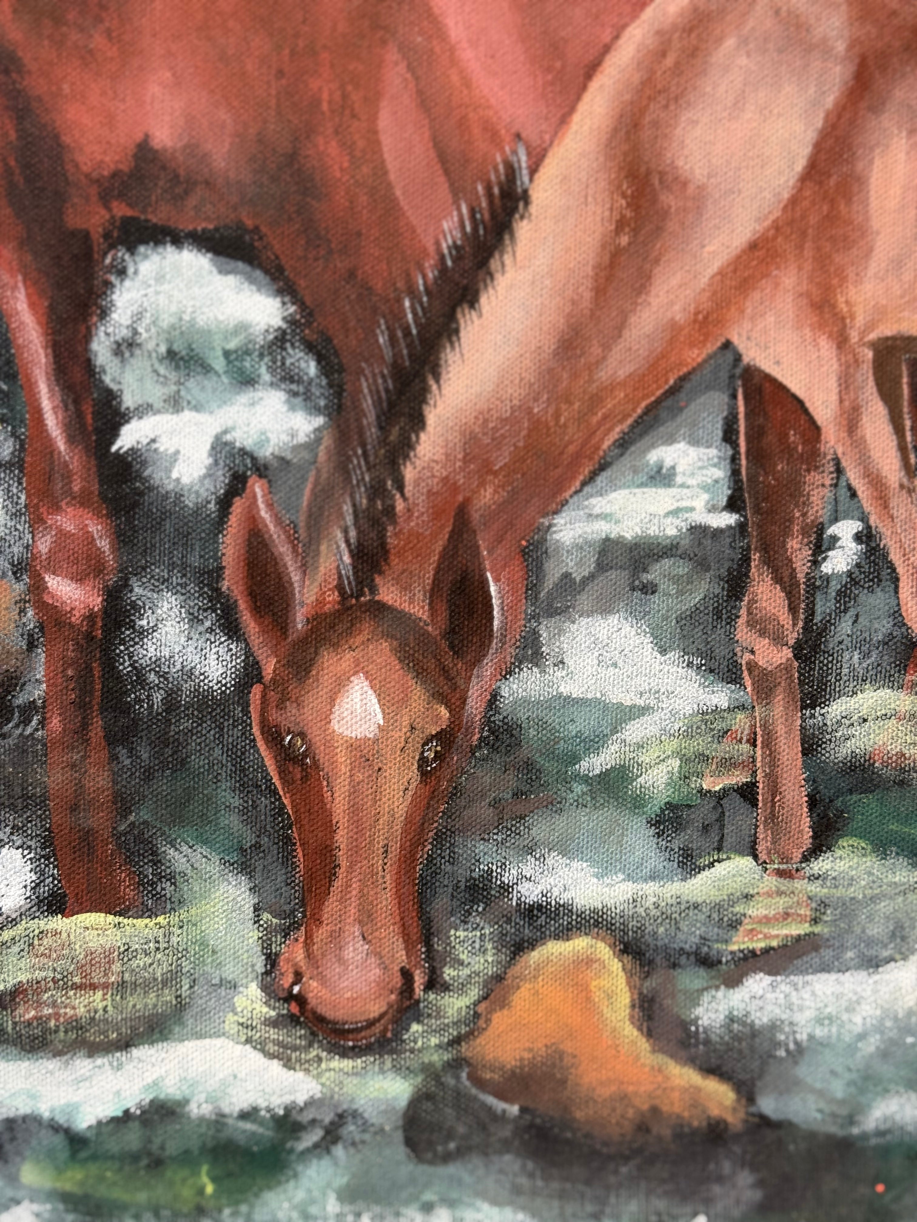 Dialogue Between the Bird and the Horses